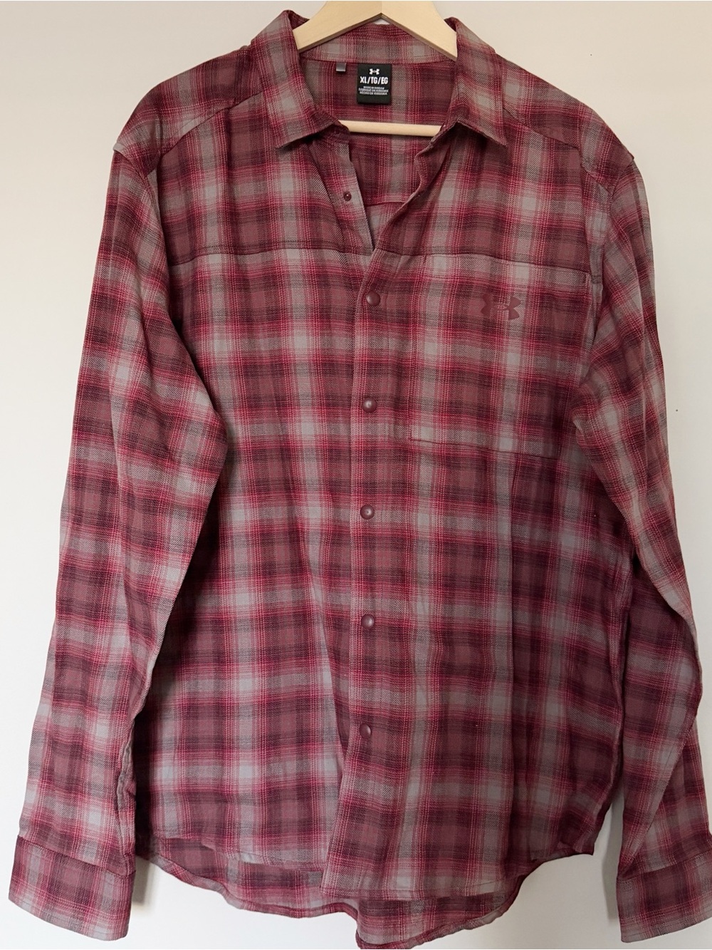 Under Armour plaid tradesman flex snap up shirt
